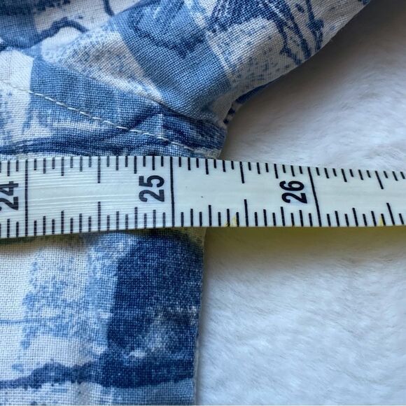 Woolrich Moccasin Saltwater Fish Short Sleeve Button Down Shirt Size Large - Picture 10 of 12